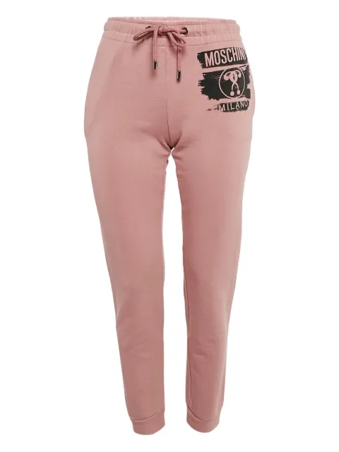Moschino Pre-Owned cotton sweatpants Pink 1105087