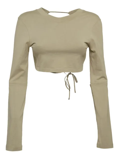 Jacquemus Pre-Owned cut-out T-shirt Green 1073217