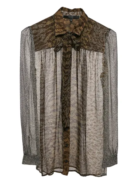 Gucci Pre-Owned sheer shirt Brown 1082670