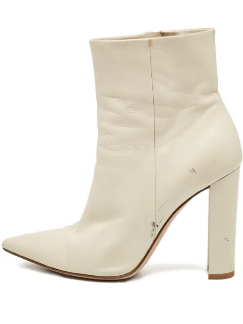 Gianvito Rossi pre-owned 90mm leather boots Neutrals 1103380
