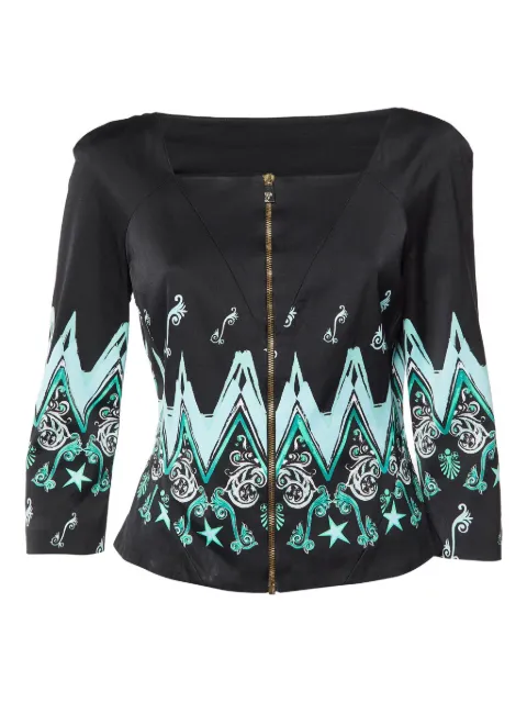 Versace Pre-Owned geometric-print jacket Black 1065419