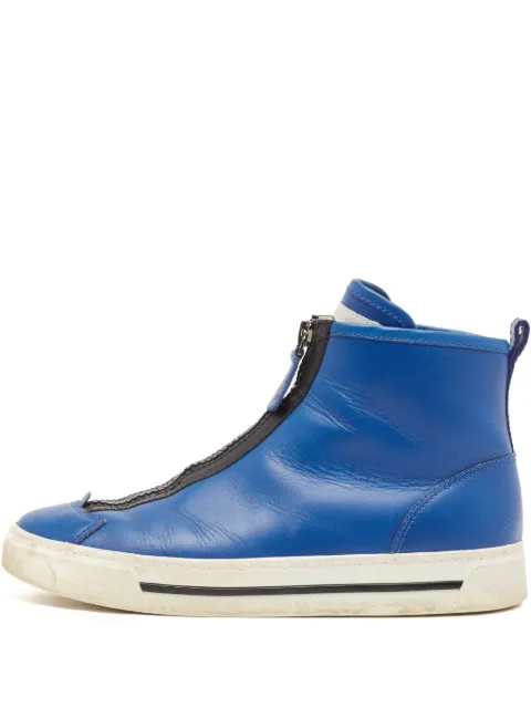 Marc Jacobs Vintage pre-owned zip-up high-top trainers Blue 1045232