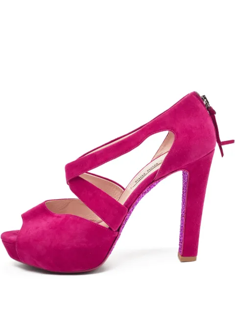 Miu Miu Pre-Owned 130mm suede pumps Pink 928523