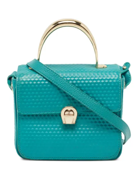 Aigner Vintage pre-owned Genoveva leather cross body bag Green 983511