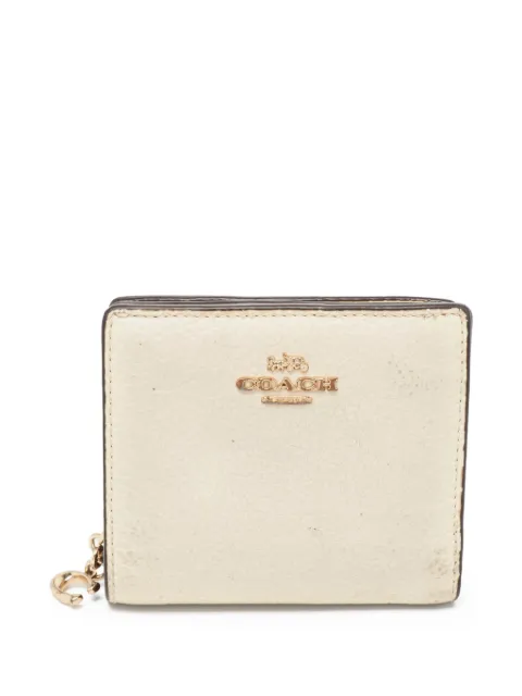 Coach Vintage pre-owned Snap textured zip-around wallet White 962559