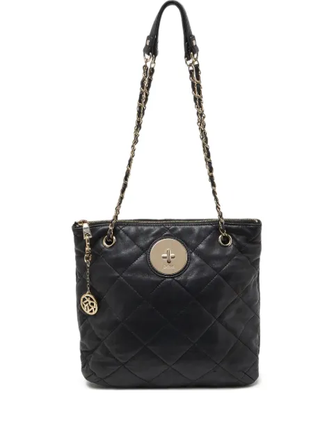 DKNY Vintage quilted leather shoulder bag Black 992078