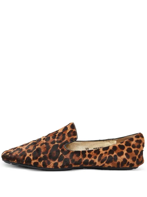 Jimmy Choo Pre-Owned leopard-print slides Brown 1101745