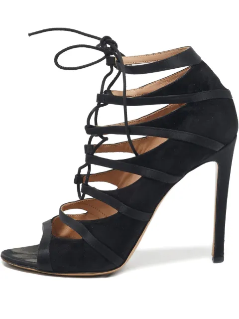 Gianvito Rossi 2023 120mm suede sandals Black 1104781