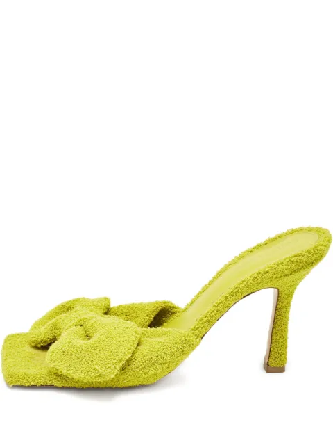 Bottega Veneta Pre-Owned 95mm bow-detail sandals Green 1091346
