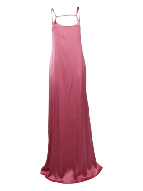 Jacquemus Pre-Owned open-back maxi dress Pink 1050362