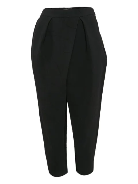 Chloé Pre-Owned pleated wrap trousers Black 1050954
