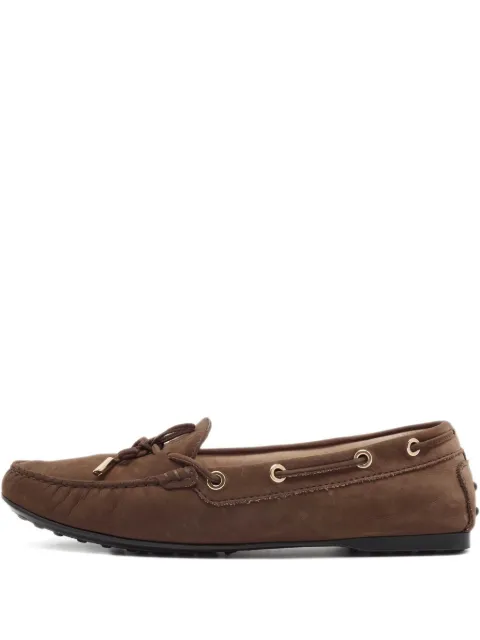 Tod's Vintage Pre-owned suede loafers Brown 1045237