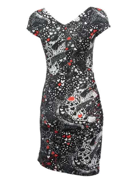 Just Cavalli Vintage v-neck dress Black 863147