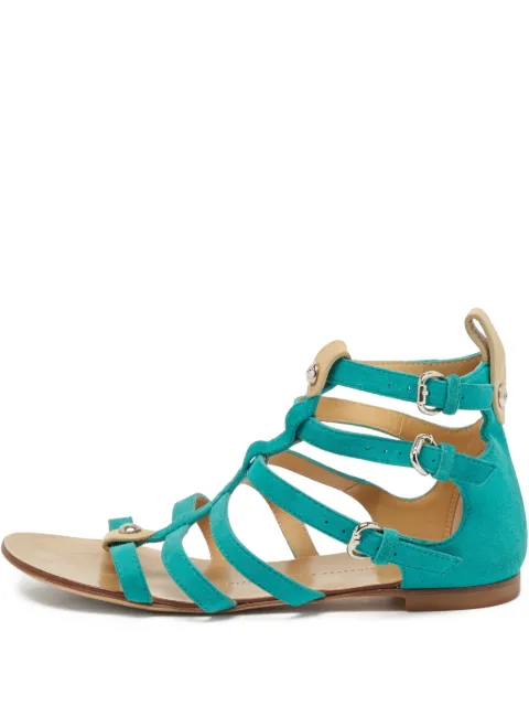 Giuseppe Zanotti Vintage pre-owned strappy flat sandals Blue 1093193