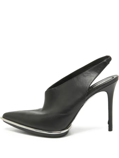 Pre-Owned Alexander Wang 110mm leather pumps Black 1070350