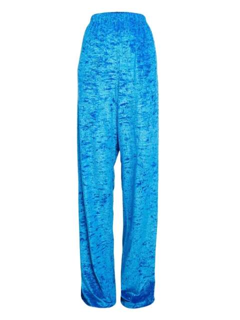 Balenciaga Pre-Owned velvet trousers Blue 1024852