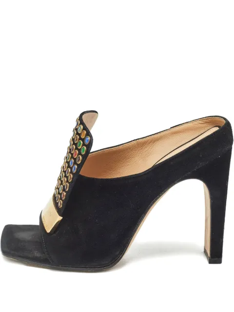 Sergio Rossi Vintage 105mm embellished heeled sandals Black 1009621