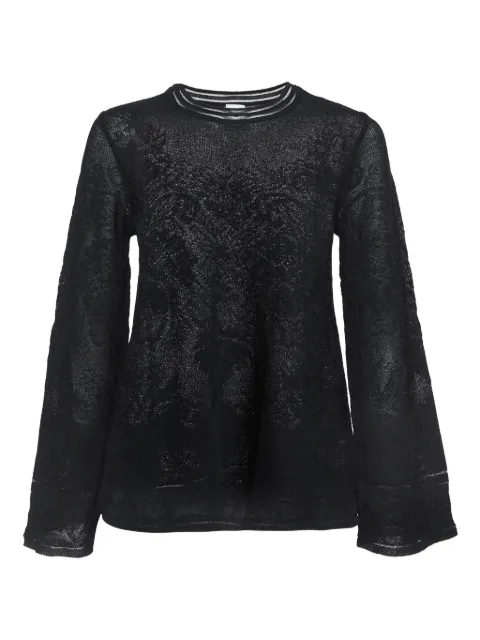 Missoni Pre-Owned lurex-detailing top Black 978876