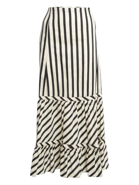 Sportmax Vintage pre-owned striped maxi skirt Neutrals 942032