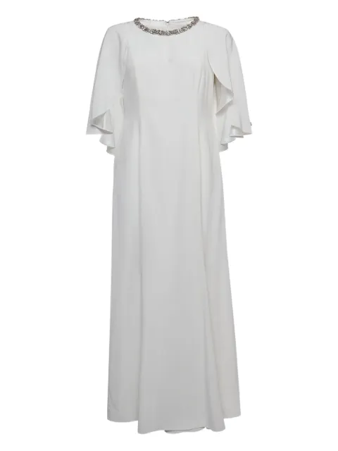 Jenny Packham pre-owned crystal-embellished dress White 922161