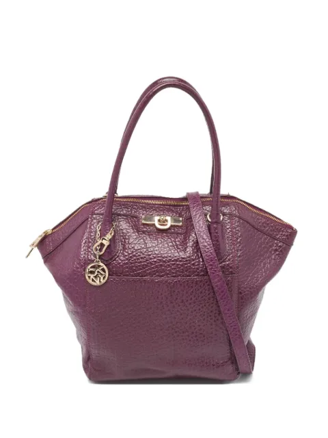 DKNY Vintage leather shoulder bag Purple 954530