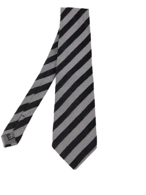 Gianfranco Ferré Pre-Owned striped tie Black 811473
