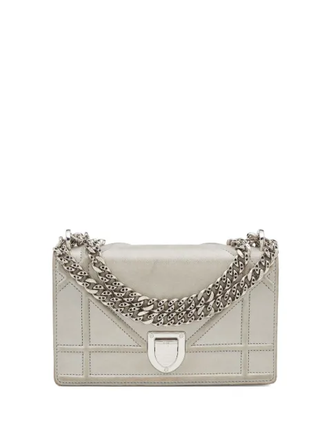 Christian Dior Pre-Owned Diorama leather cross body bag Grey 816059