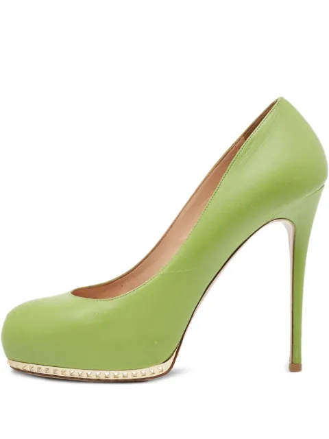 Valentino Garavani Pre-Owned 2023 120mm Spike pumps Green 988870