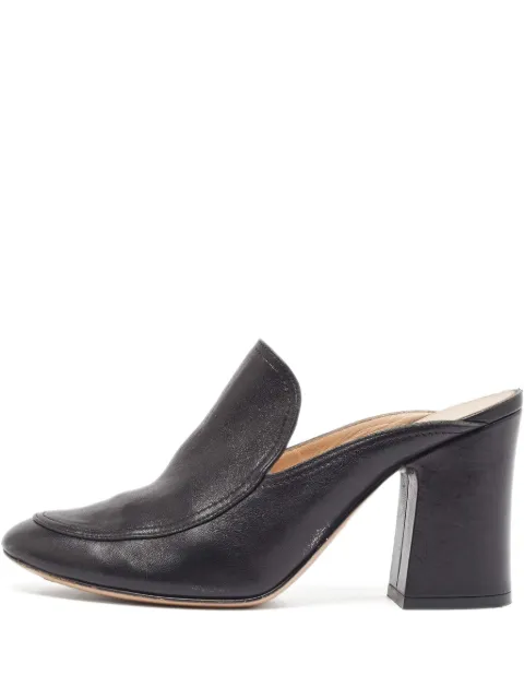 Gianvito Rossi pre-owned block-heel mules Black 961670
