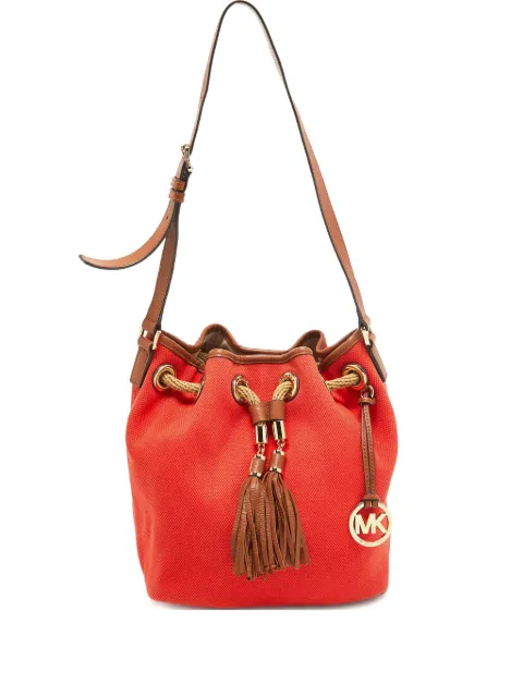 Michael Kors Vintage Pre-owned drawstring tassel-detail shoulder bag Orange 935773