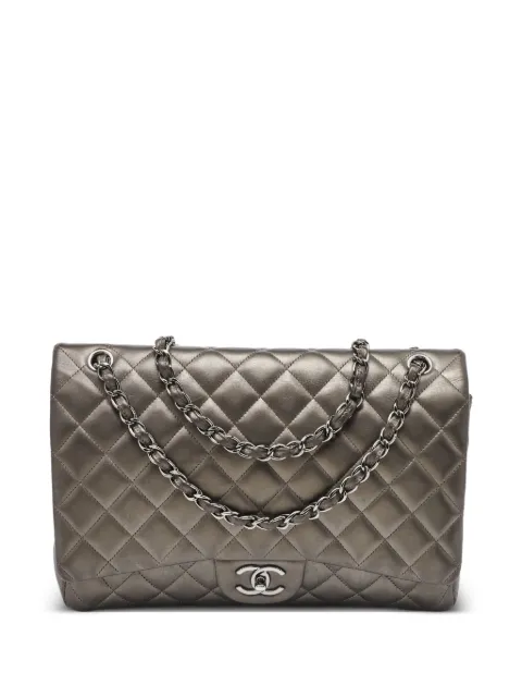 CHANEL Pre-Owned diamond-quilted shoulder bag Grey 1125193