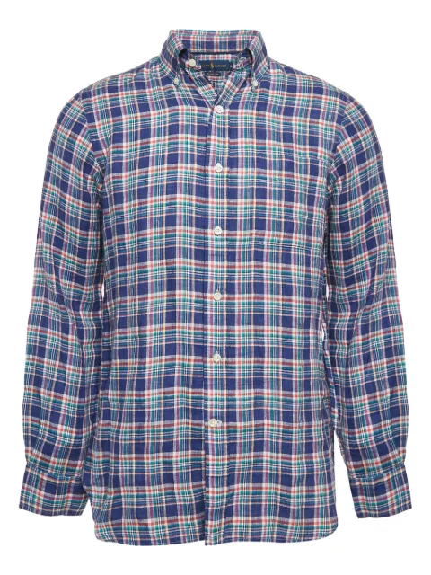 Ralph Lauren Vintage plaid buttoned shirt Blue 1114224
