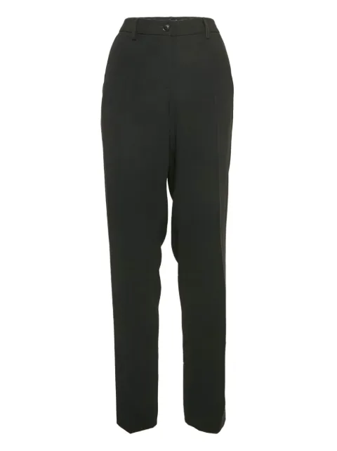 Emporio Armani Pre-Owned twill trousers Black 1084336
