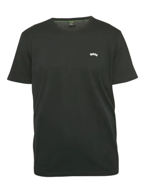 BOSS Pre-Owned logo-embroidered T-shirt Black 1061067