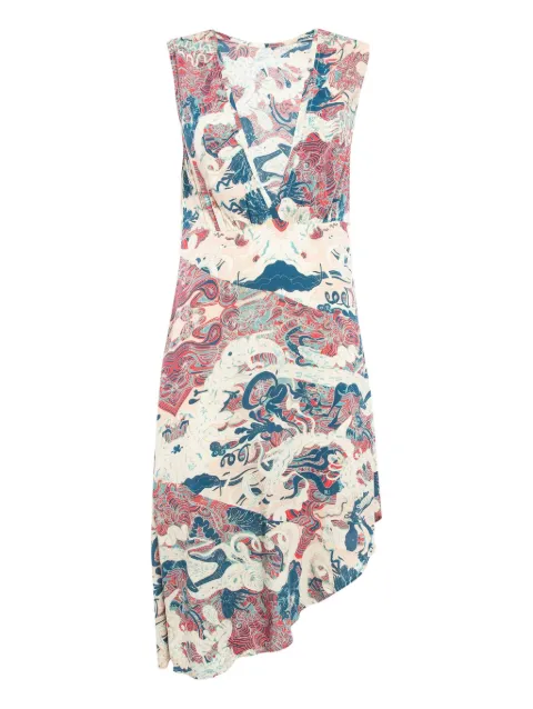 Zadig&Voltaire pre-owned asymmetrical-hem mini dress White 1042439