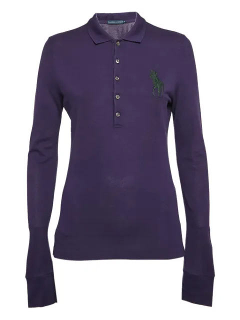 Polo Ralph Lauren Vintage Pre-owned long-sleeve polo shirt Purple 1045704