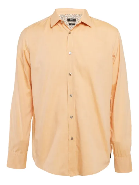 BOSS 2023 cotton shirt Orange 1040824