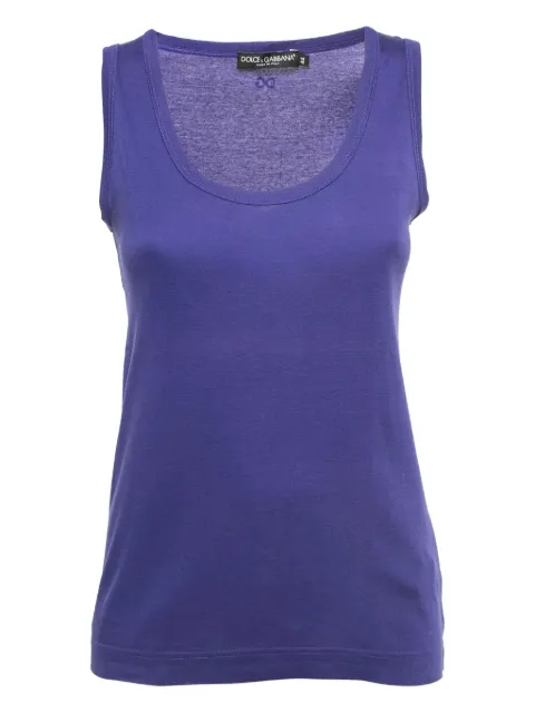 Dolce & Gabbana Pre-Owned cotton tank top Purple 861035