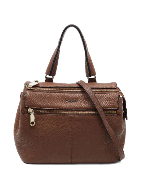 DKNY Vintage leather satchel bag Brown 776823