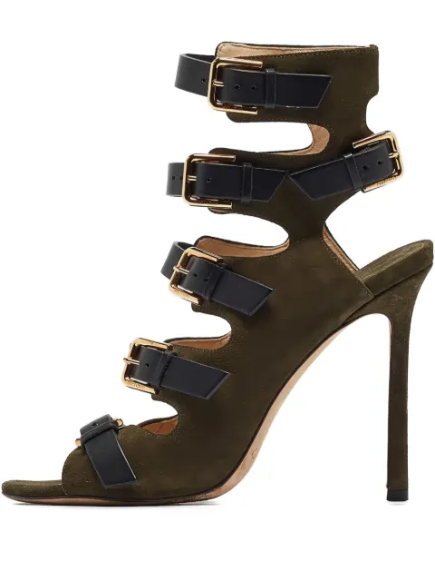Jimmy Choo Pre-Owned 110mm Trick sandals Green 984656