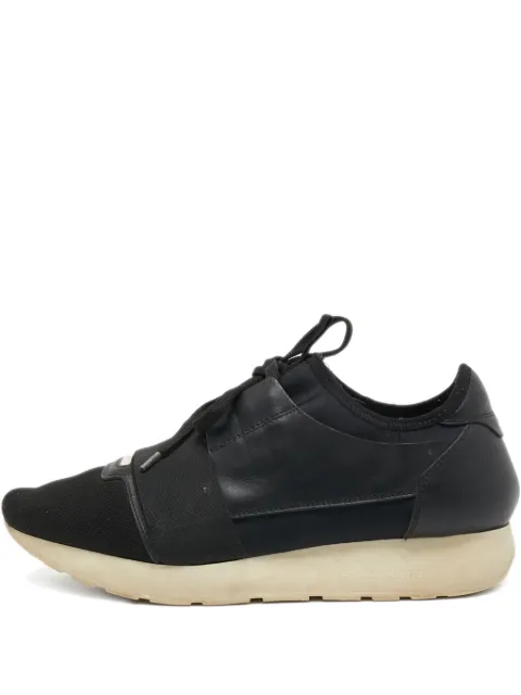 Balenciaga Pre-Owned leather sneakers Black 758779