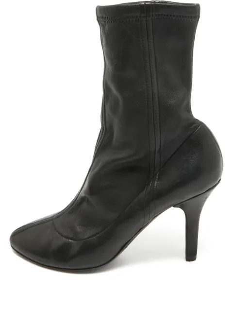 Dolce & Gabbana Pre-Owned 110mm leather ankle boots Black 974343