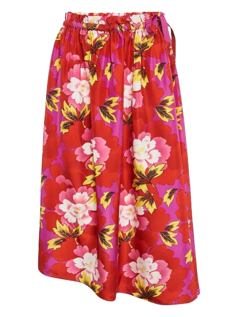 Kenzo Pre-Owned floral-print skirt Red 1127685