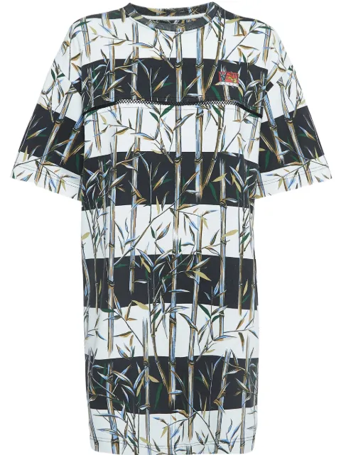 Kenzo Pre-Owned bamboo-print dress White 917514