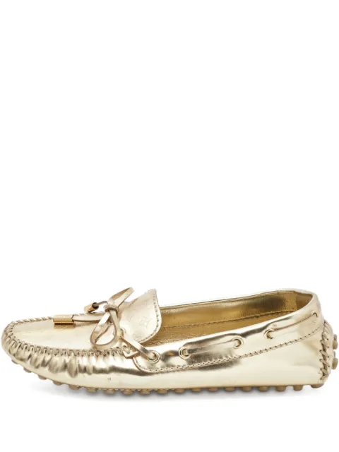 Louis Vuitton Pre-Owned Gloria loafers Gold 970800