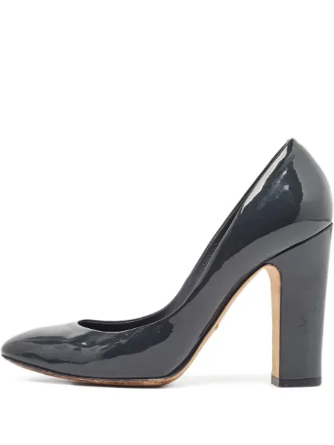 Dolce & Gabbana Pre-Owned 105mm patent-leather pumps Grey 977262