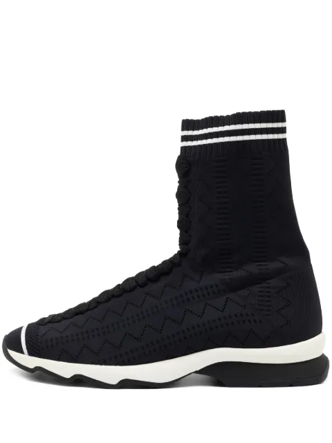 Fendi Pre-Owned mesh sneakers Black 760407