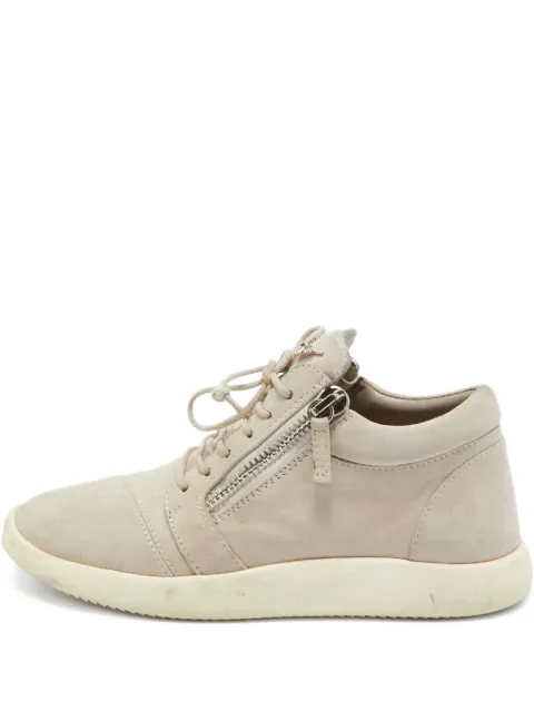 Giuseppe Zanotti Vintage suede sneakers Neutrals 997957