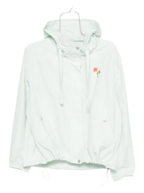 Kenzo floral-print hooded jacket Green FF62OU1419NC