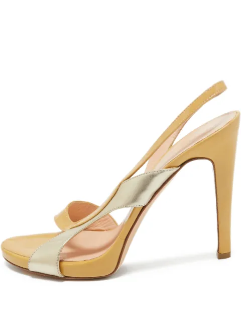 Gianvito Rossi Pre-Owned slingback sandals Brown 1033419